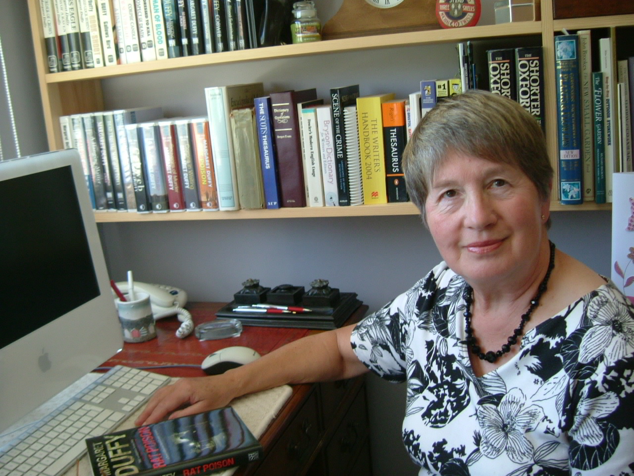Portrait of Margaret at her writing desk